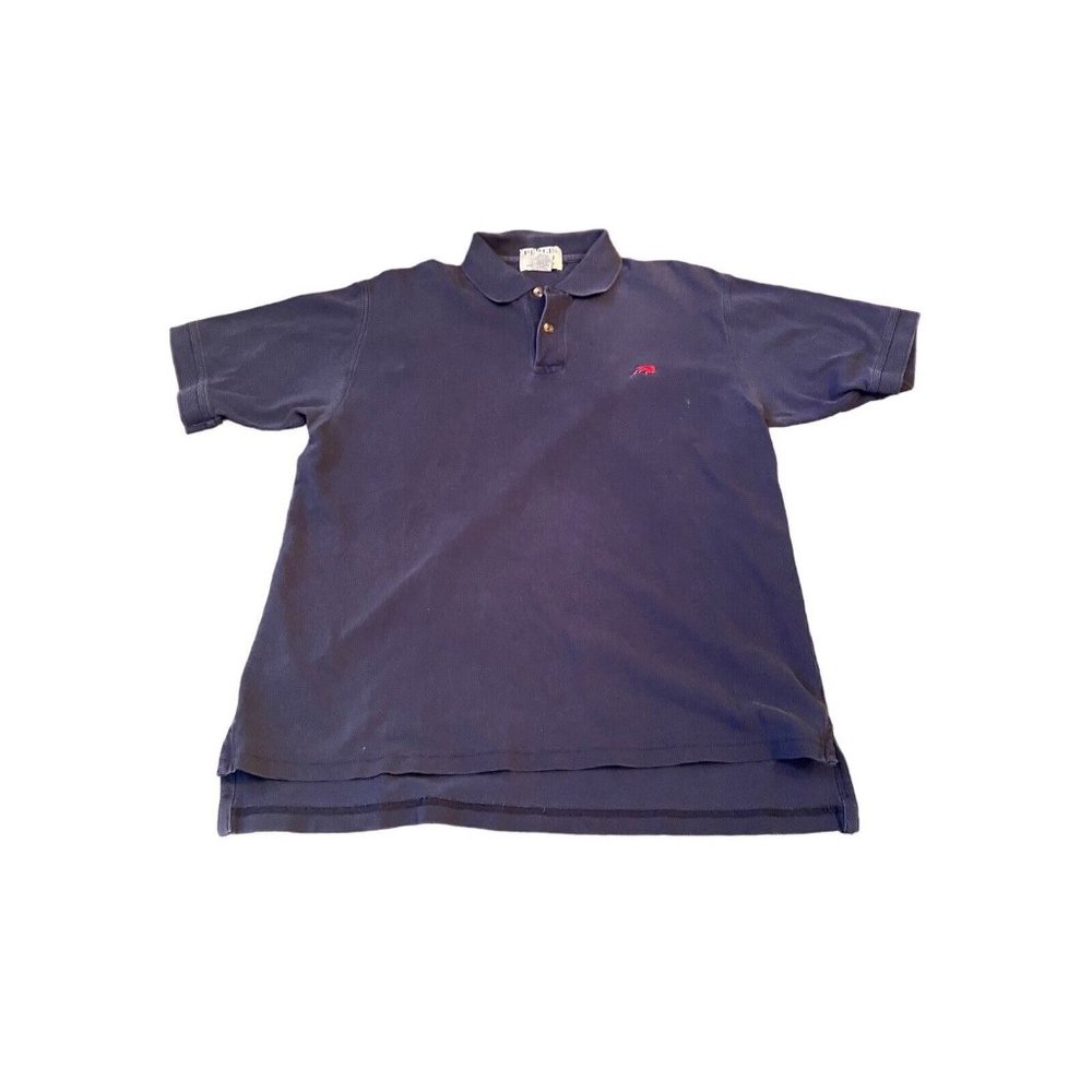 Perlis Polo shirt Mens Size S Blue Pullover Short Sleeve Collared